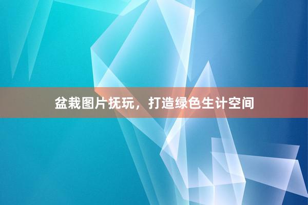 盆栽图片抚玩，打造绿色生计空间